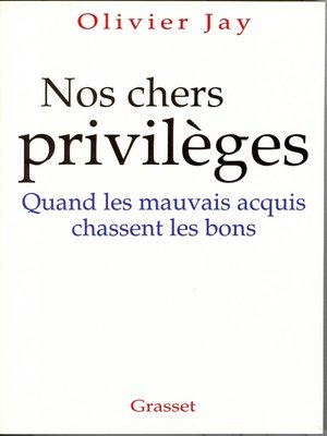 cover image of Nos chers privilèges